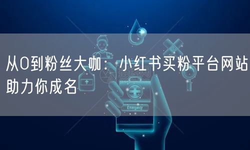 从0到粉丝大咖:小红书买粉平台网站助力你成名